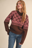 Geo Star Pattern Sweater