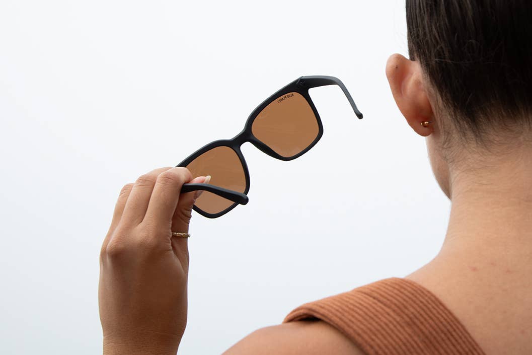Sequoia Sunglasses -  Soft Onyx w/ Brown Polarized Lens