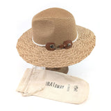Packable Textured Panama Sun Hat