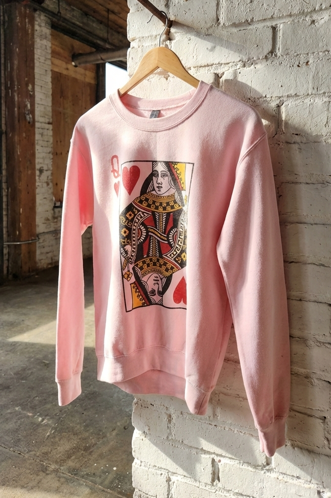 Queen of Hearts Graphic Sweatshirt