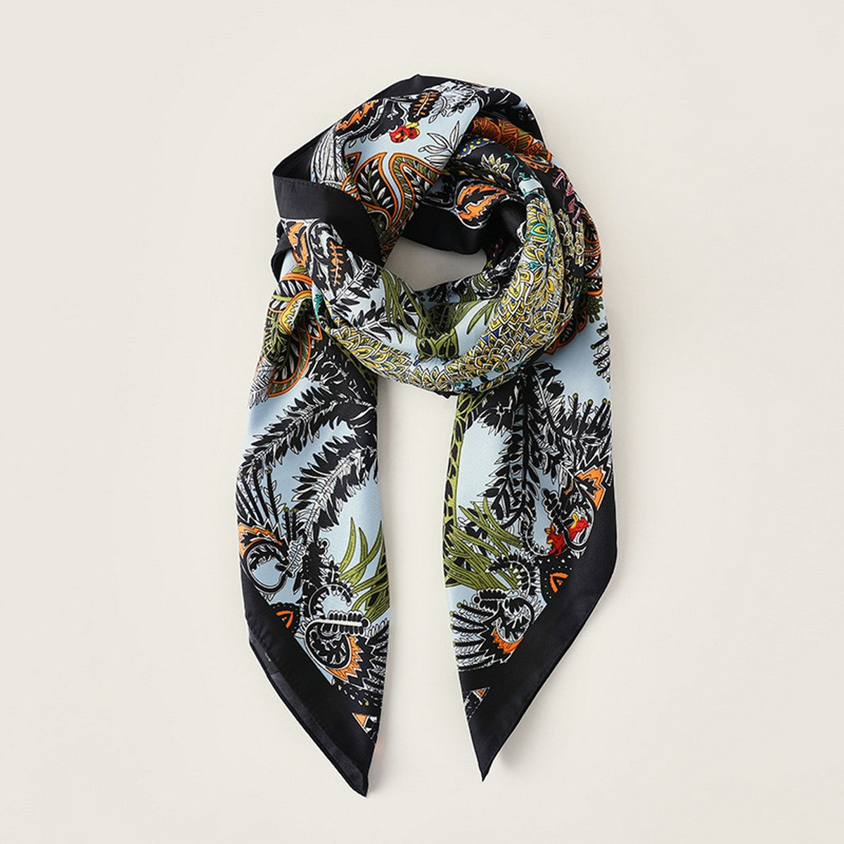 Printed Satin Scarf