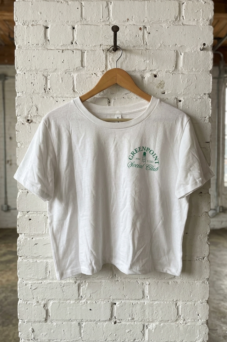 Greenpoint Social Club Cropped Tee Shirt