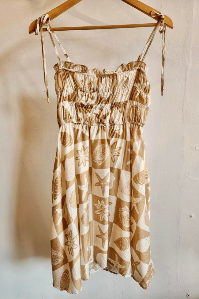 Sea Tile Mini Dress