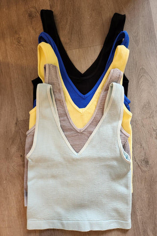 Reversible Lace Crop Top Tank