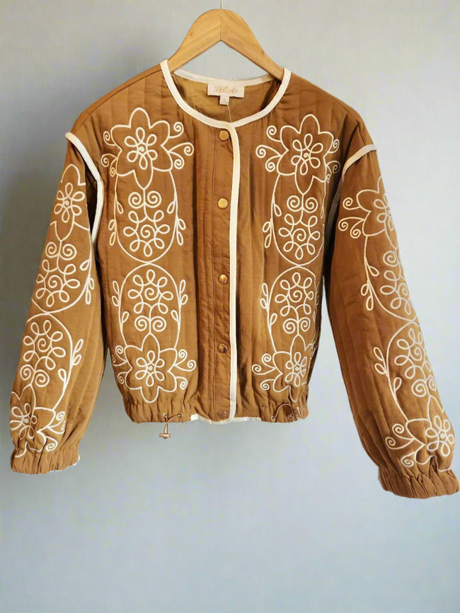 Embroidered Bomber Jacket