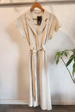 Linen Blend Shirt Dress