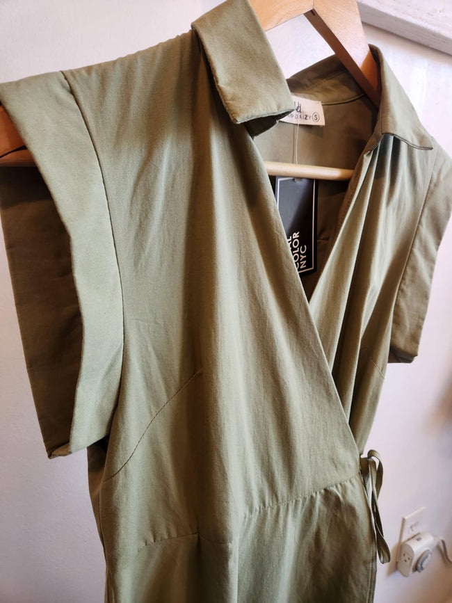 Cotton Wrap Dress