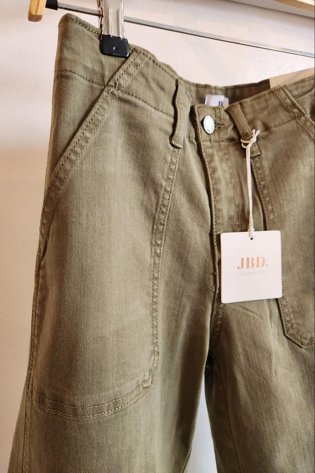 Stretch Twill Utility Barrel Pants