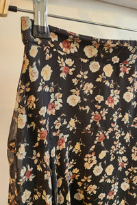 Floral Handkerchief Hem Skirt