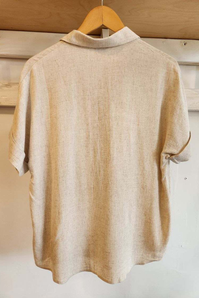 Dover Linen Blend Short Sleeve Shirt