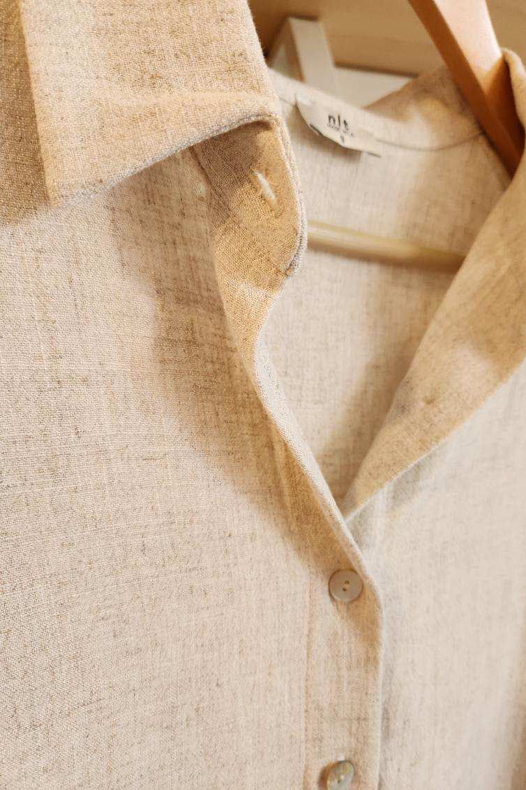 Dover Linen Blend Short Sleeve Shirt