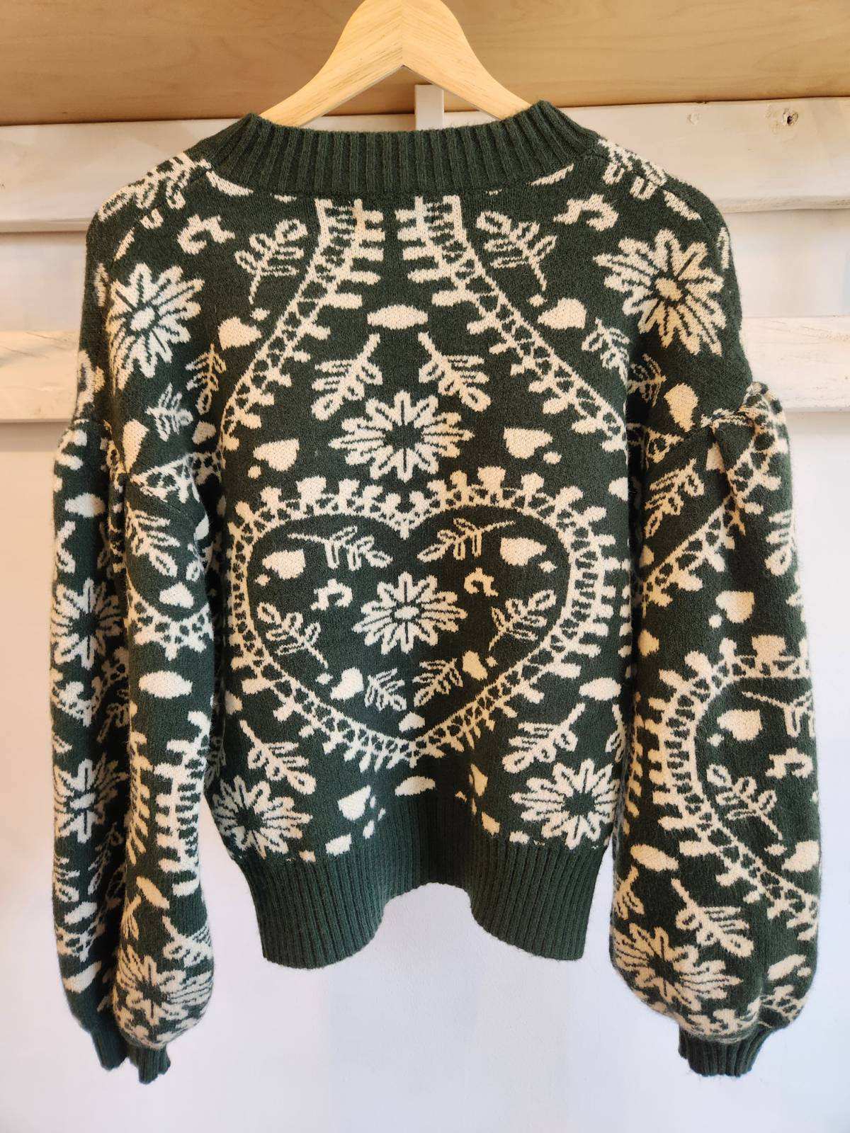 Jacquard Heart Sweater