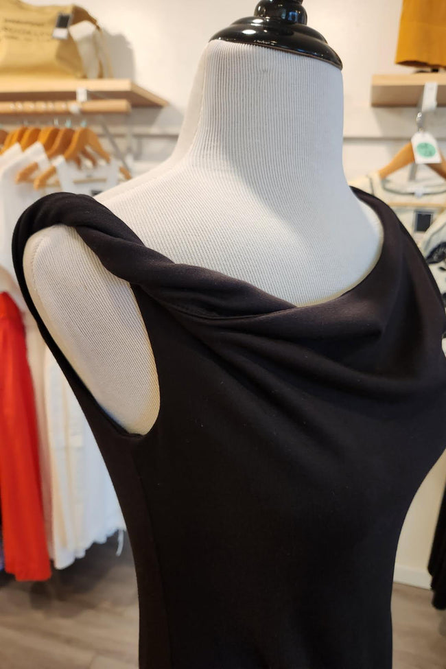 Asymmetrical Black Dress