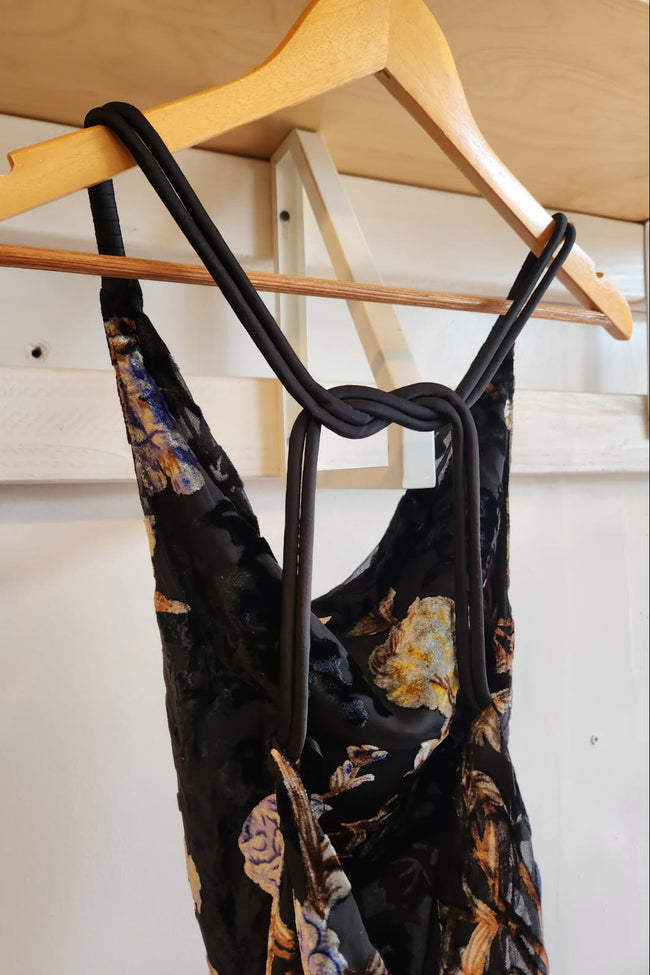 Midnight Orchid Velvet Maxi Dress