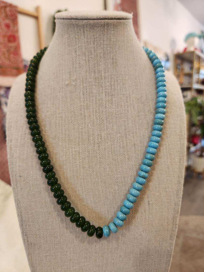 Natural Stone Beaded Necklace