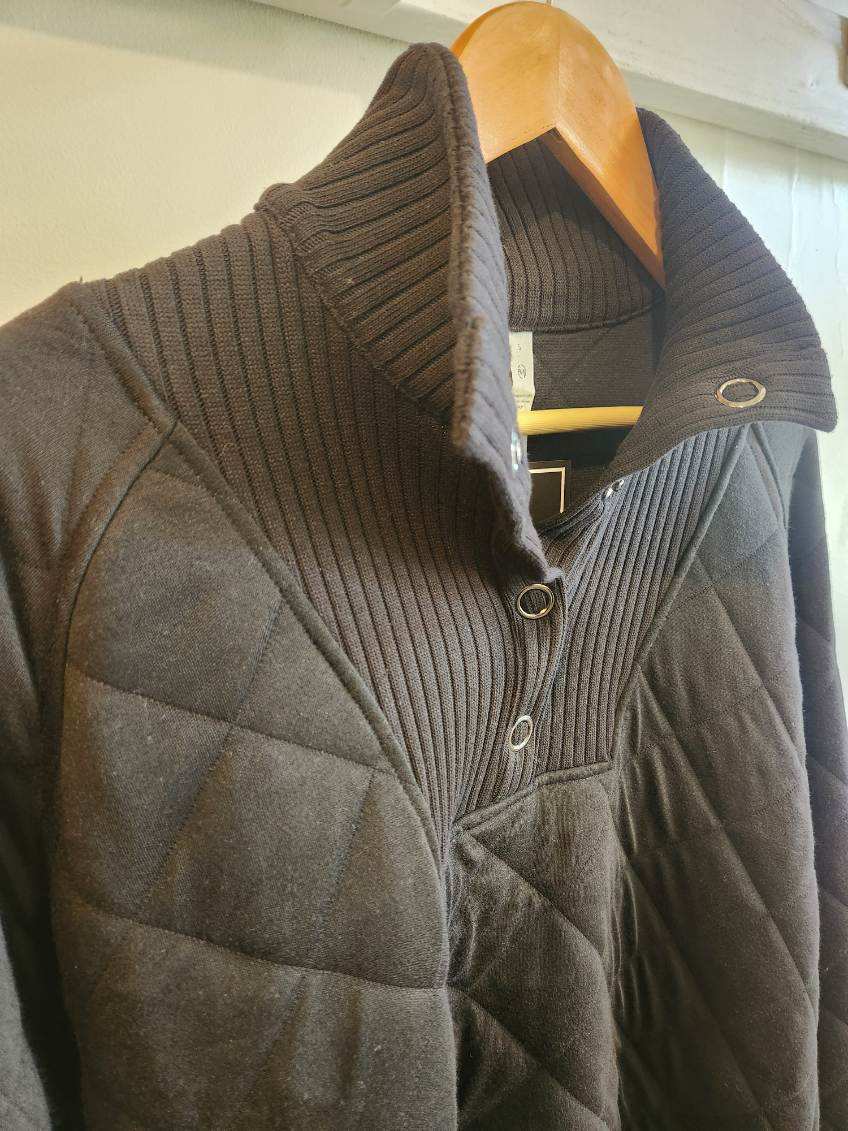 Quilted Snap Pullover