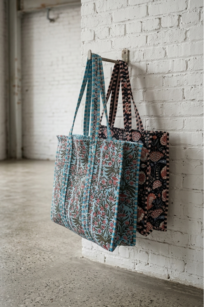 Quilted Beach Tote