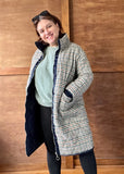 Reversible Plaid Quilted Coat