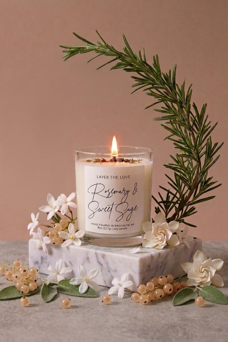 Soy Candle - 8 oz Glass Jar