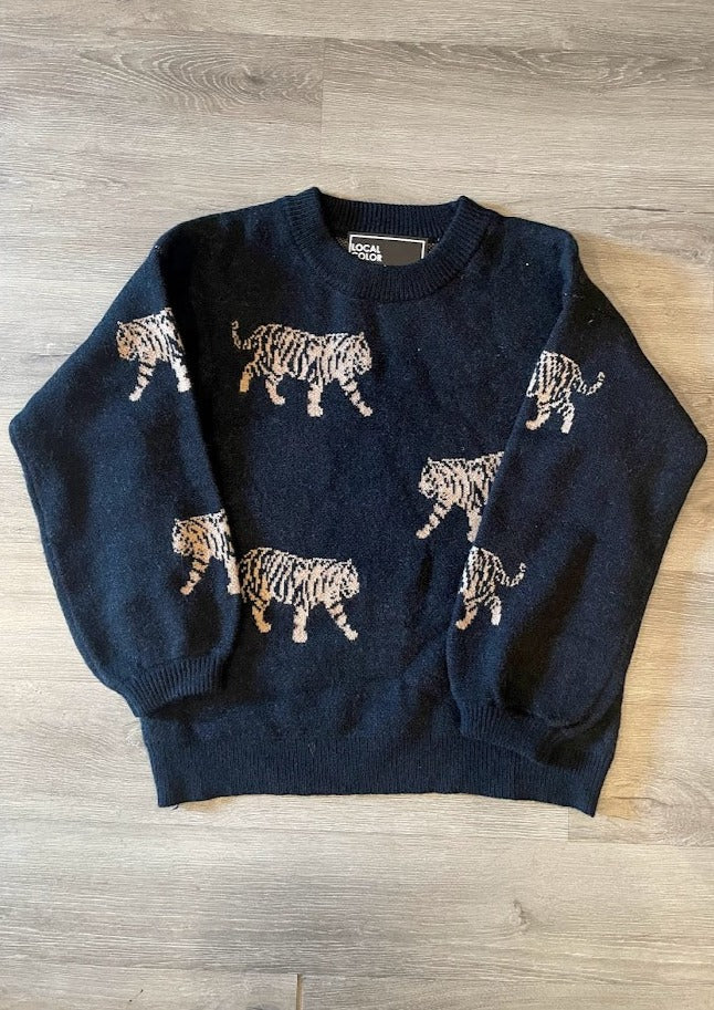 Tiger Print Sweater