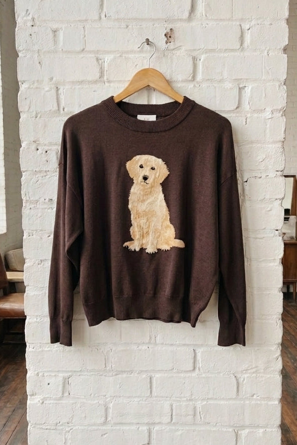 Golden Retriever Patterned Sweater
