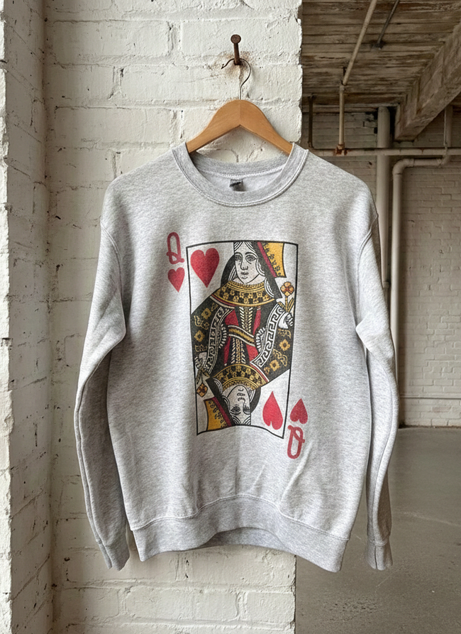 Queen of Hearts Graphic Sweatshirt