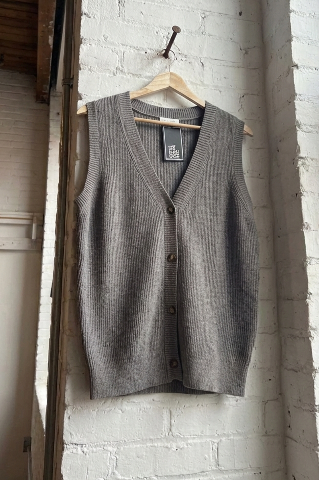 Button Sweater Vest