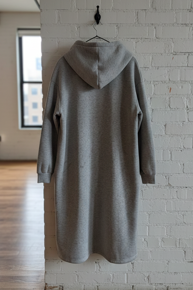 Long Lounge Hoodie Coat