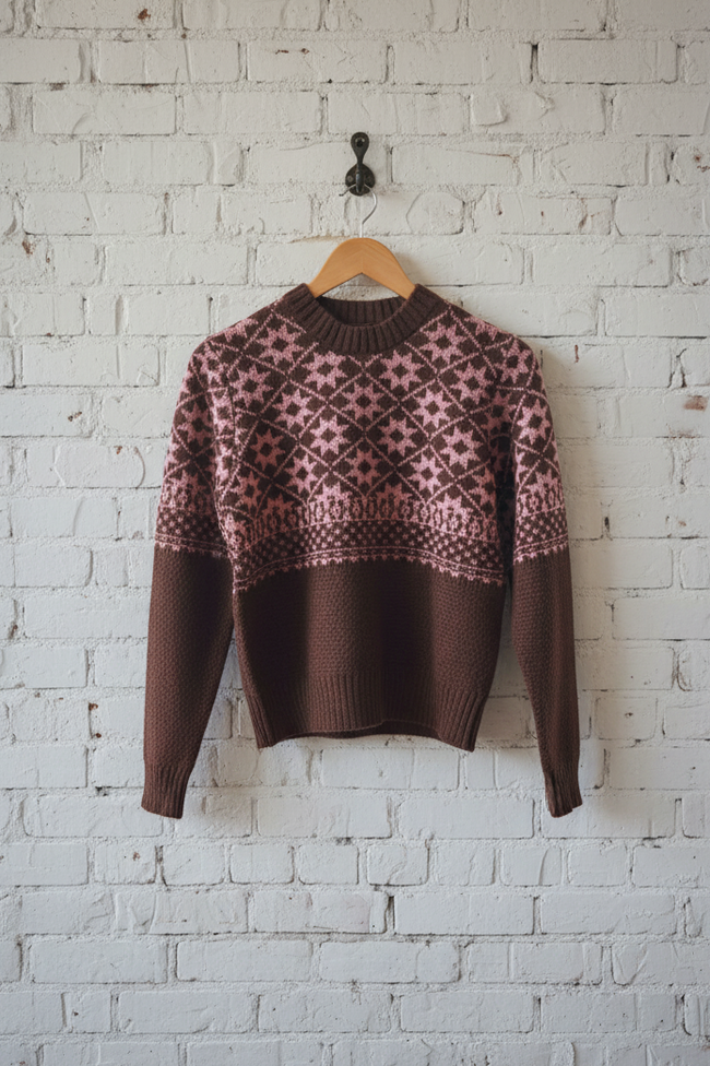 Geo Star Pattern Sweater