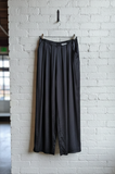 Pleated Satin Wide Leg Pants