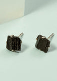 Raw Stone Stud Earrings