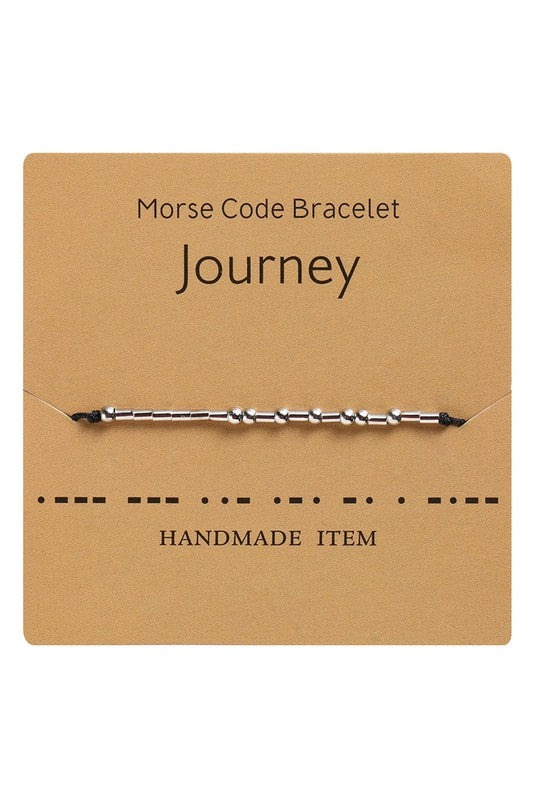 Morse Code Beaded Bracelet