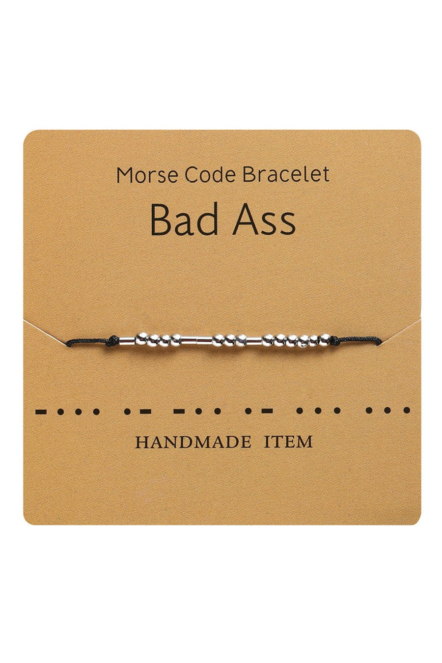 Morse Code Beaded Bracelet