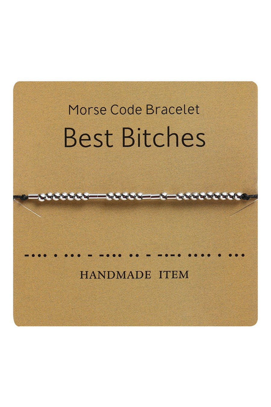Morse Code Beaded Bracelet
