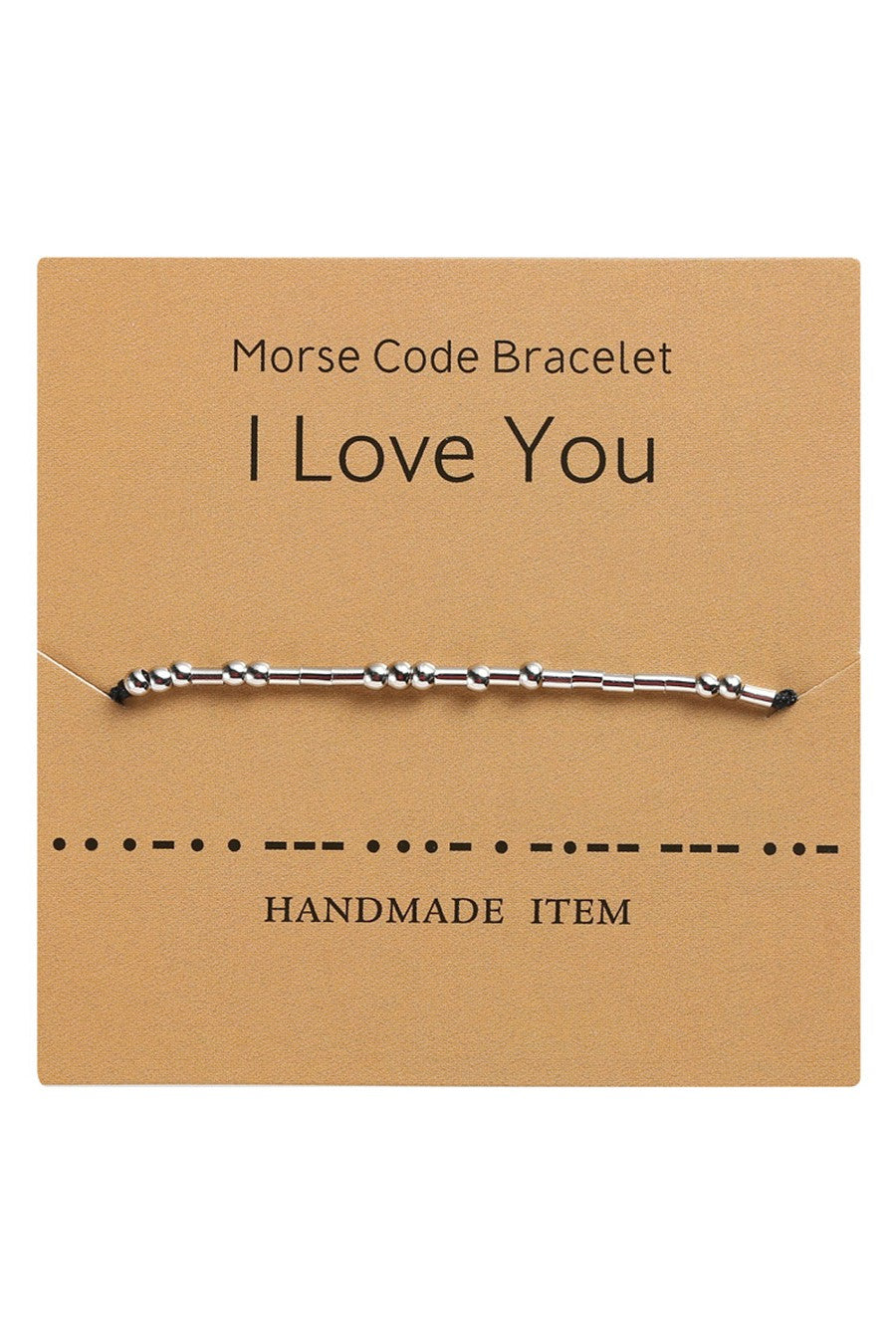 Morse Code Beaded Bracelet