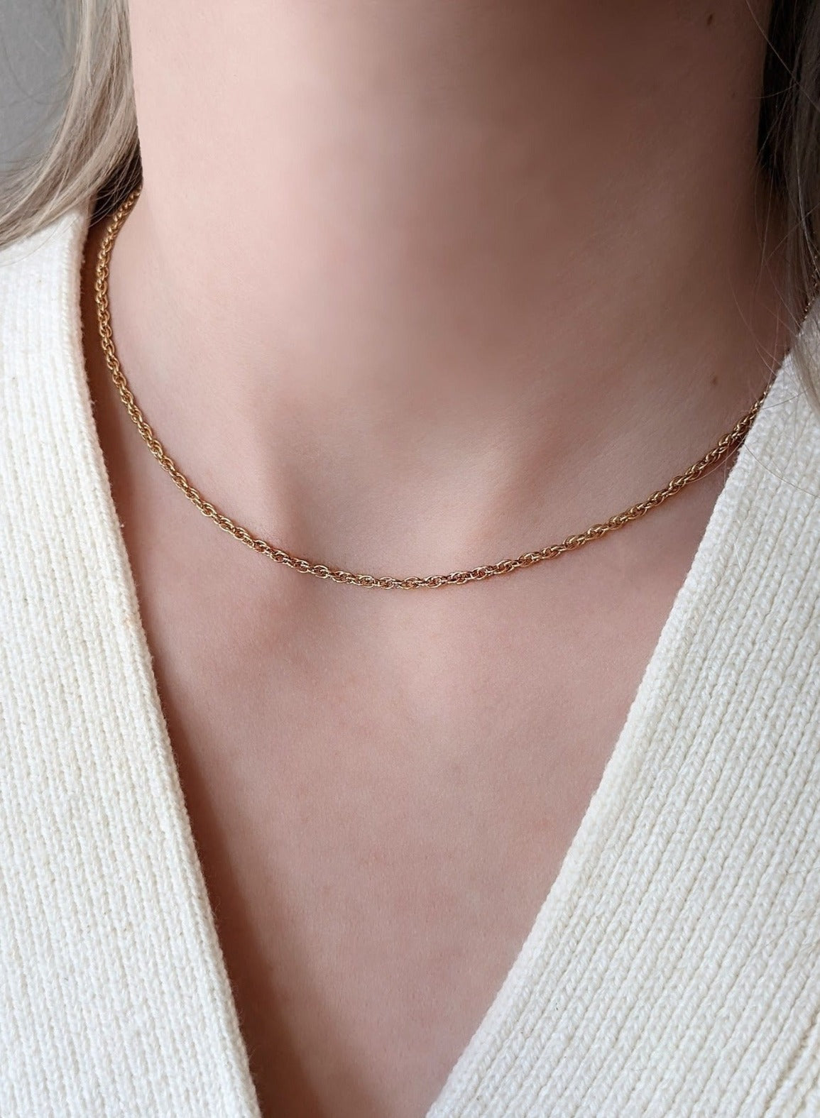 Gold Whitney Chain Necklace by Layer the Love