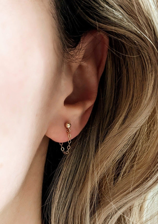 Devin Chain Studs by Layer the Love