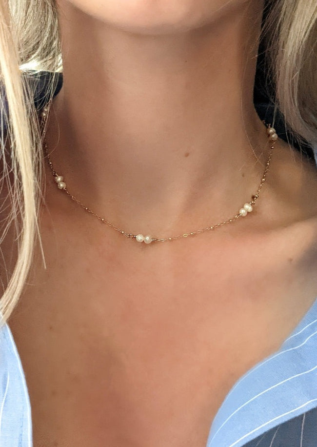 Jolie Pearl Necklace by Layer the Love