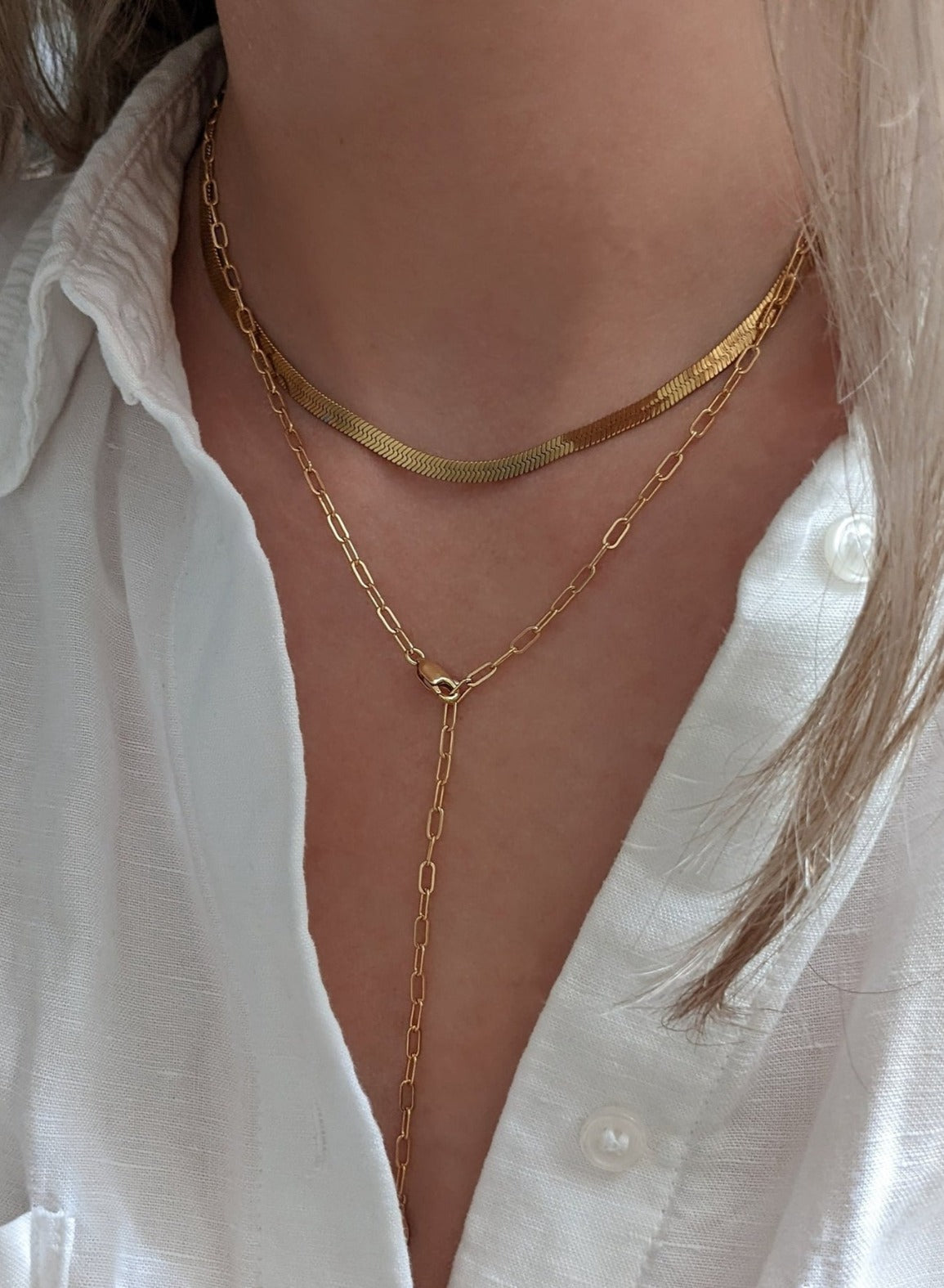 Kyle Lariat Necklace by Layer the Love