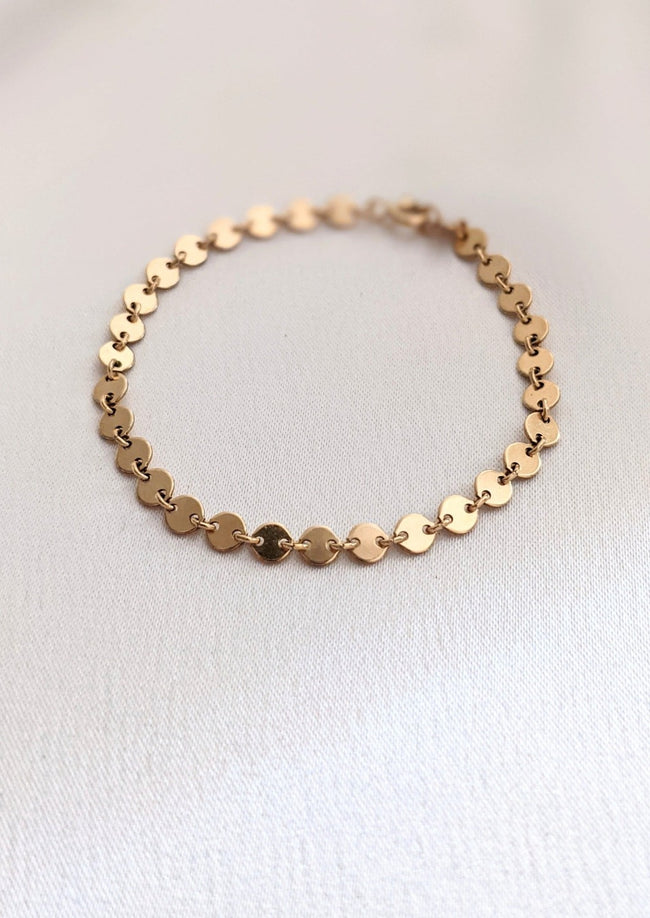 Gina Coin Chain Bracelet by Layer the Love
