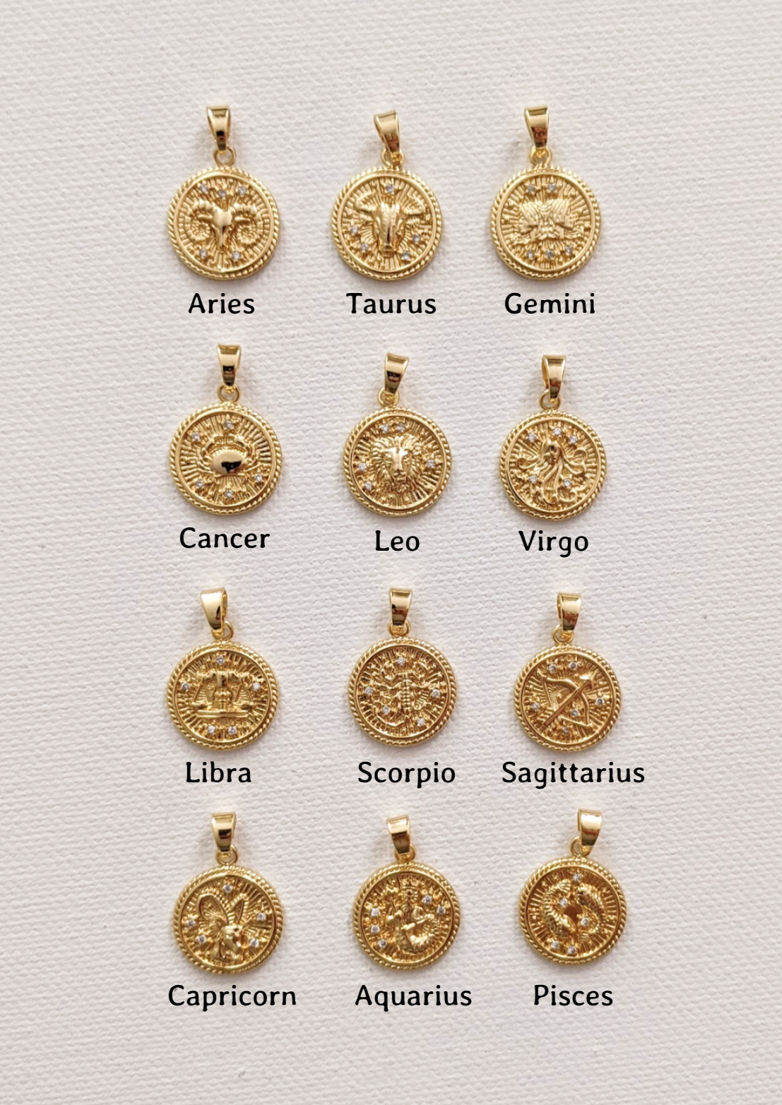 Zodiac chain necklace on sale