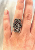 Statement Scroll Sterling Silver Ring