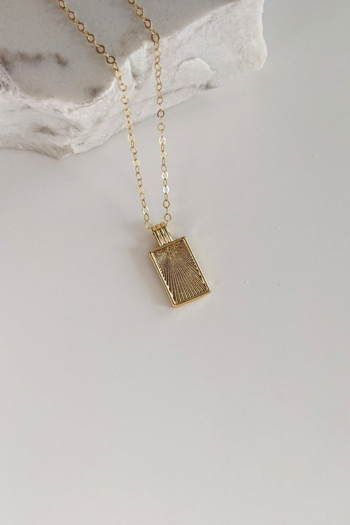 Rectangle Starburst Necklace by Layer the Love