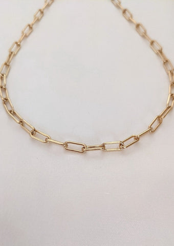 Gold Satellite Chain Choker Necklace by Layer the Love