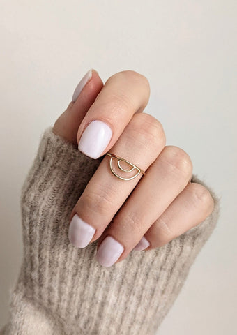 Solo Stone Stacking Ring by Layer the Love