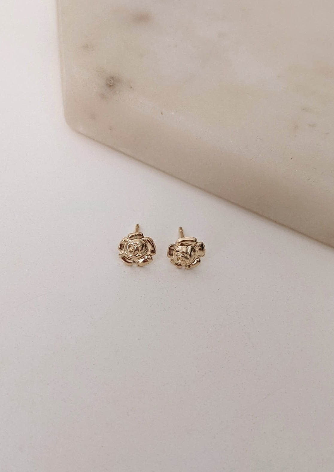 Rose Stud Earrings by Layer the Love