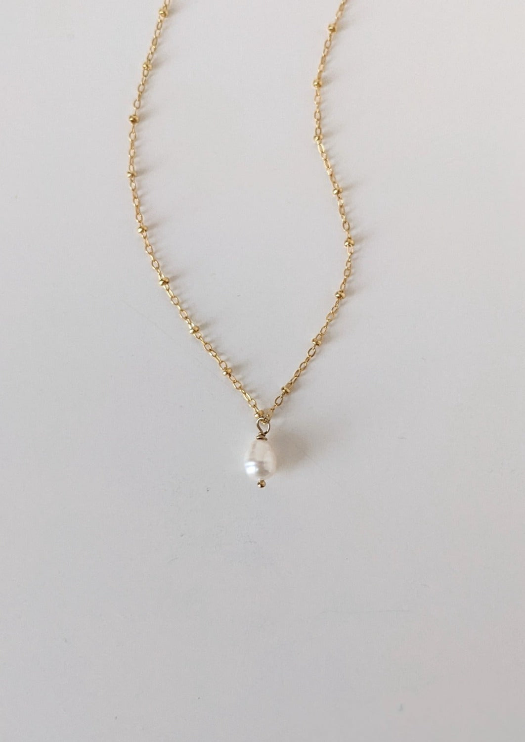 Gia Single Pearl Necklace