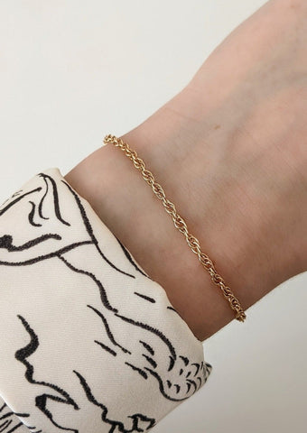 Gold Bold Paperclip Chain Bracelet by Layer the Love