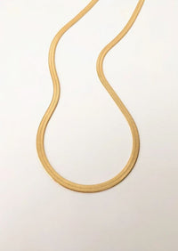 Gold Herringbone Necklace 18” by Layer the Love