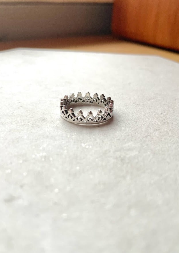 Sterling Crown Ring Sterling Crown Ring